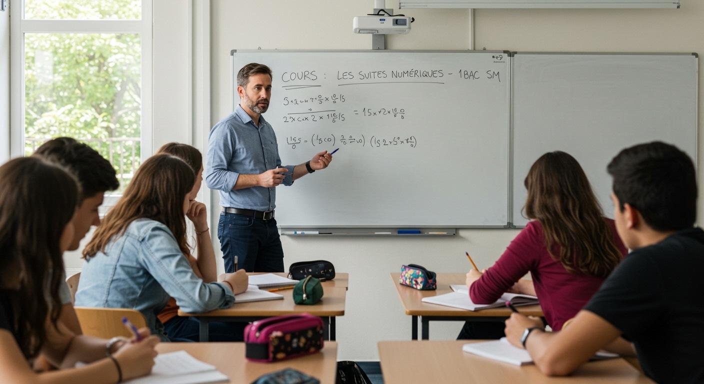 Cours Les suites numériques - 1ère Bac SM Maths BIOF PDF