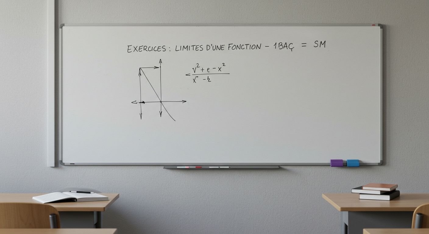 Exercices Limites d'une fonction - 1ère Bac SM Maths BIOF PDF