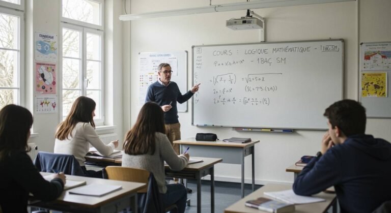 Cours Logique mathématique - 1ère Bac SM Maths BIOF PDF