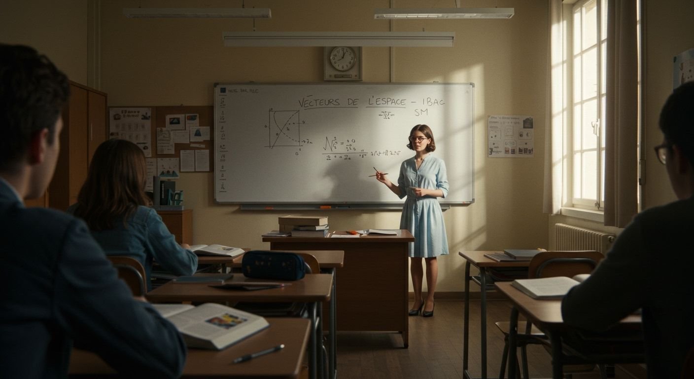Vecteurs de l’espace - 1ère Bac SM Maths BIOF