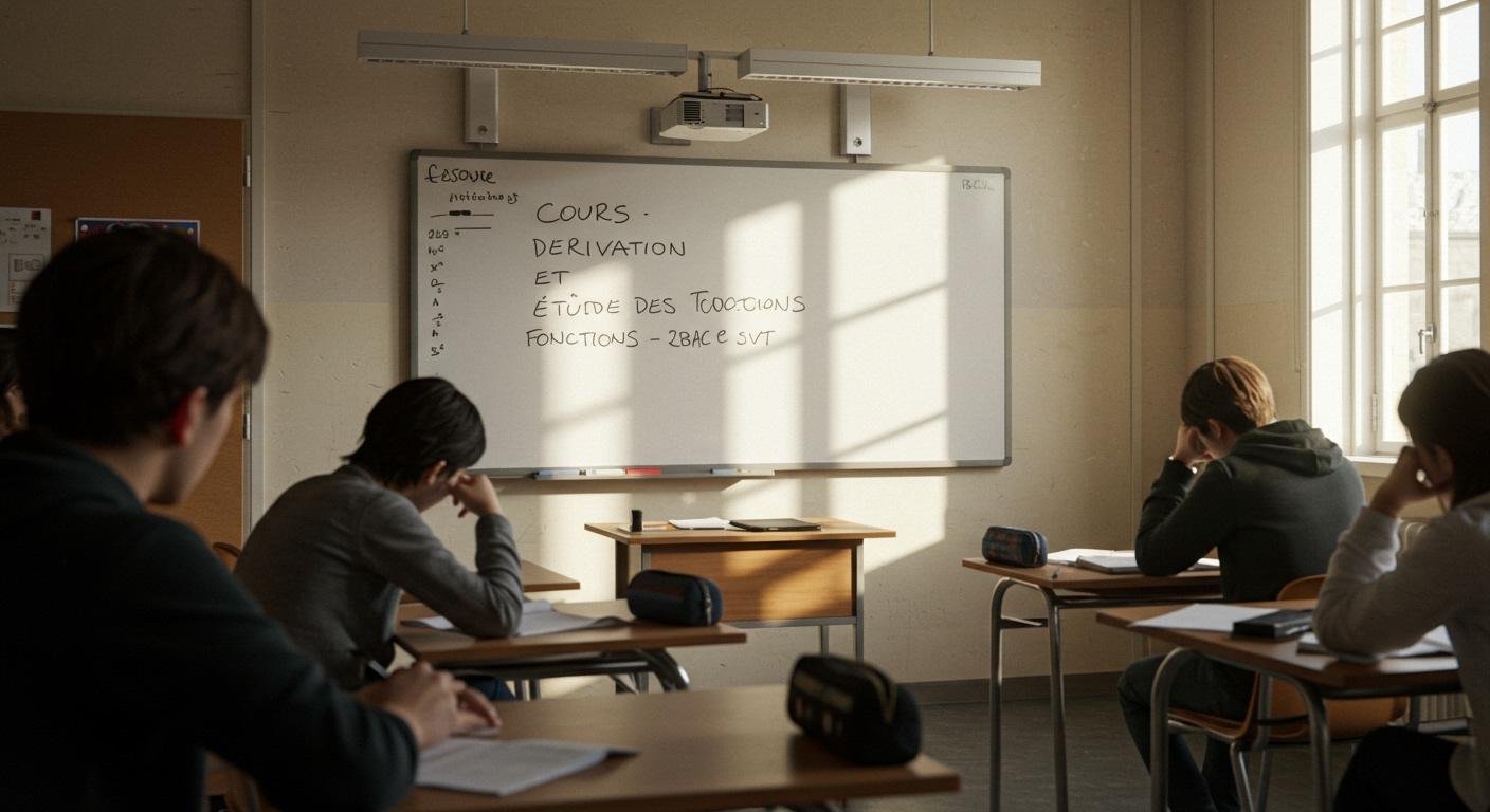 Cours Dérivation et étude des fonctions - 2ème Bac PC SVT Maths BIOF PDF