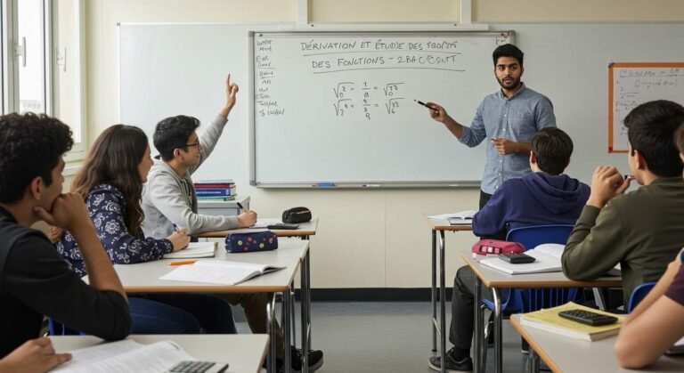 Dérivation et étude des fonctions - 2ème Bac PC SVT Maths BIOF