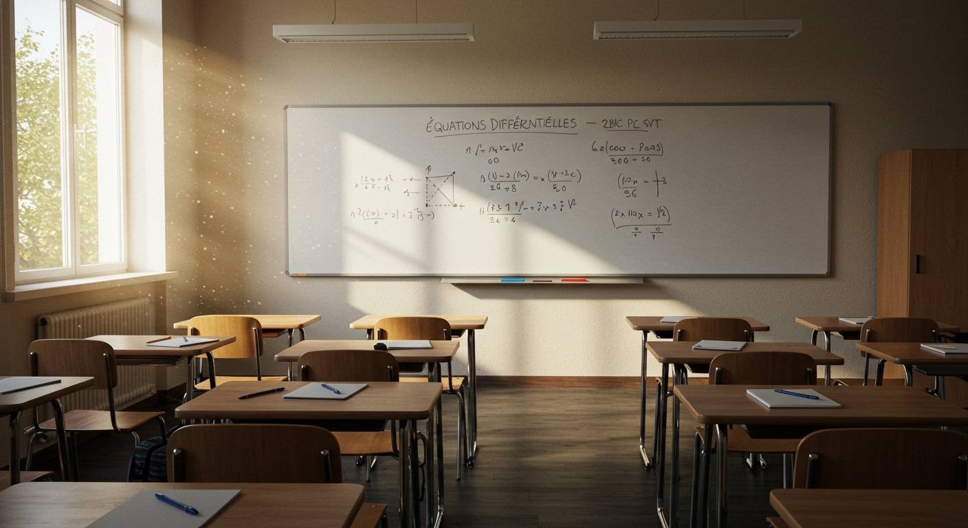Équations différentielles - 2ème Bac PC SVT Maths BIOF