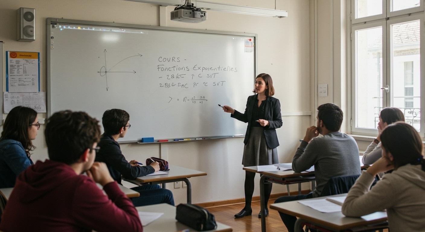 Cours Fonctions exponentielles - 2ème Bac PC SVT Maths BIOF PDF