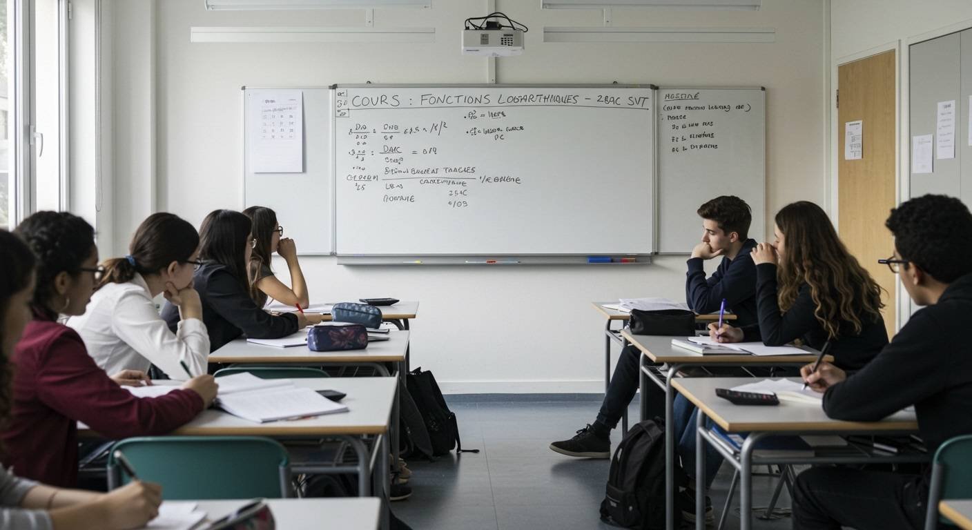 Cours Fonctions logarithmiques - 2ème Bac PC SVT Maths BIOF PDF
