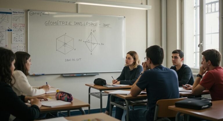 Géométrie dans l'espace - 2ème Bac PC SVT Maths BIOF