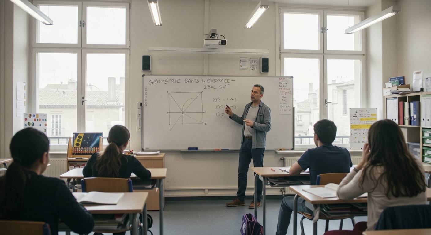 Géométrie dans l'espace - 2ème Bac PC SVT Maths BIOF