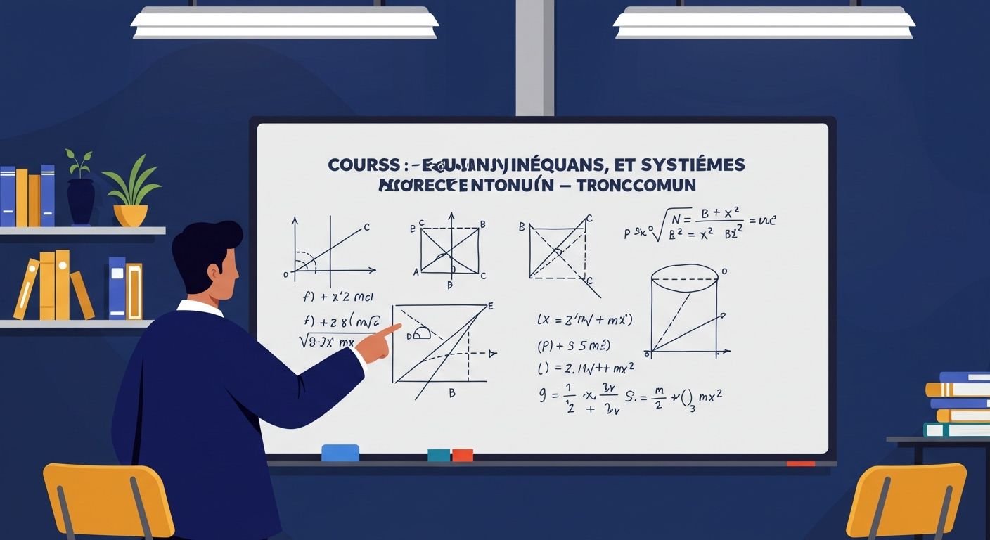 Cours Équations, inéquations et systèmes - Tronc Commun Maths BIOF PDF