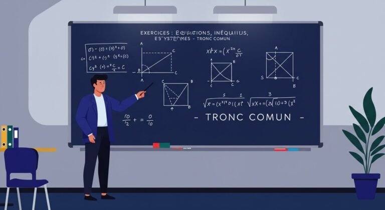 Exercices Équations, inéquations et systèmes - Tronc Commun Maths BIOF PDF