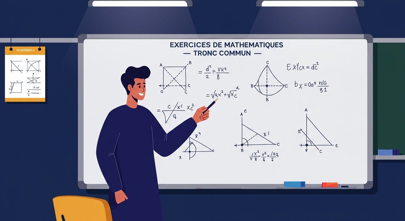 Series d'exercices de Mathematiques Tronc Commun Sciences BIOF PDF
