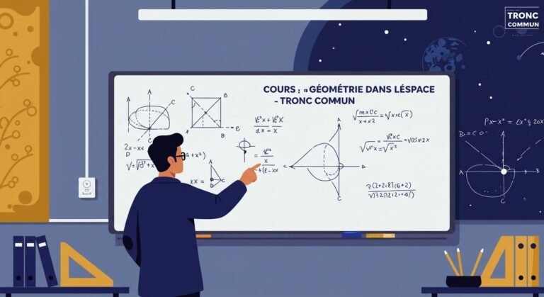 Cours Géométrie dans l'espace - Tronc Commun Maths BIOF PDF