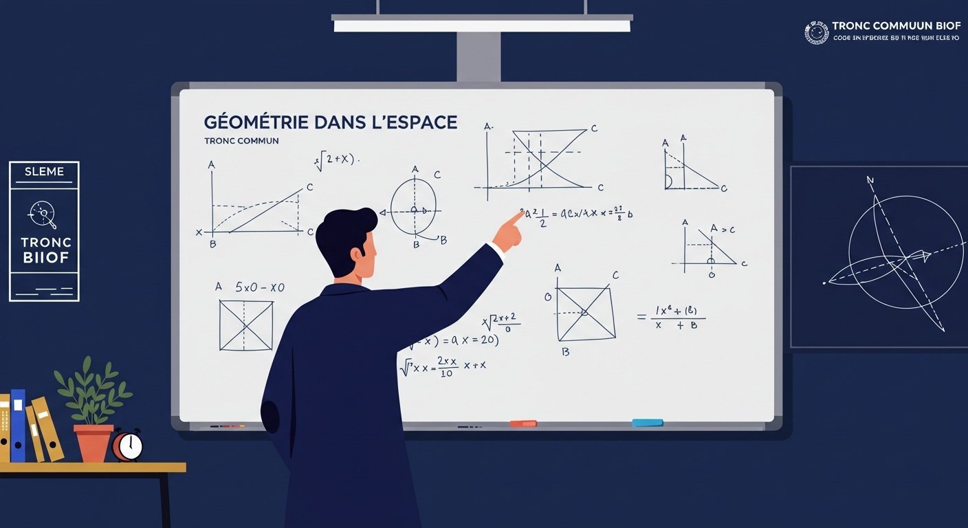 Géométrie dans l'espace - Tronc Commun Maths BIOF