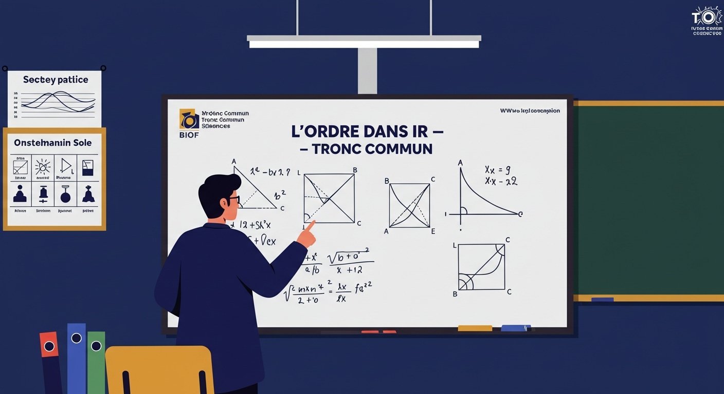 L'ordre dans IR - Tronc Commun Maths BIOF