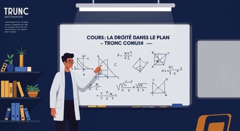 Cours La droite dans le plan - Tronc Commun Maths BIOF PDF