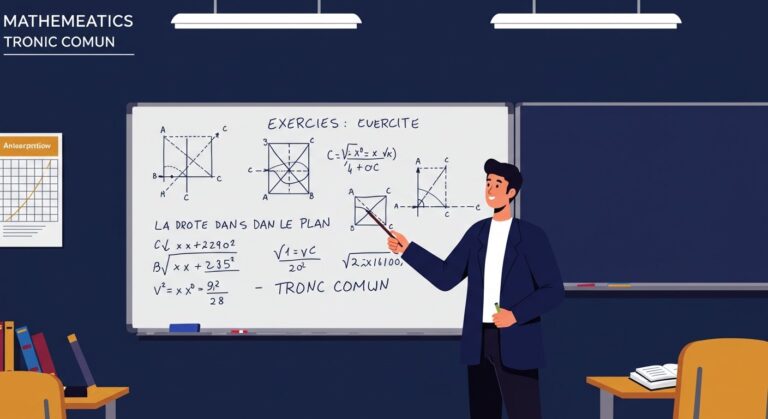 Exercices La droite dans le plan - Tronc Commun Maths BIOF PDF