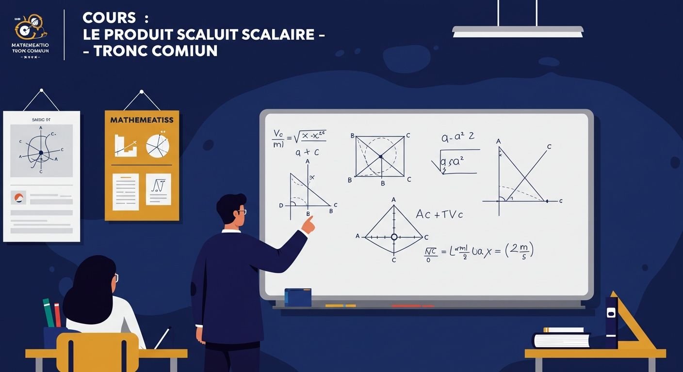 Cours Le produit scalaire - Tronc Commun Maths BIOF PDF
