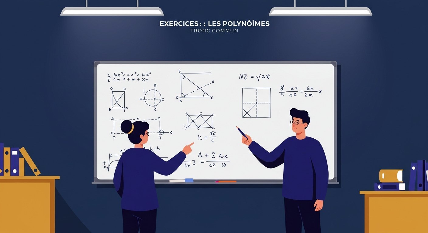 Exercices Les polynômes - Tronc Commun Maths BIOF PDF