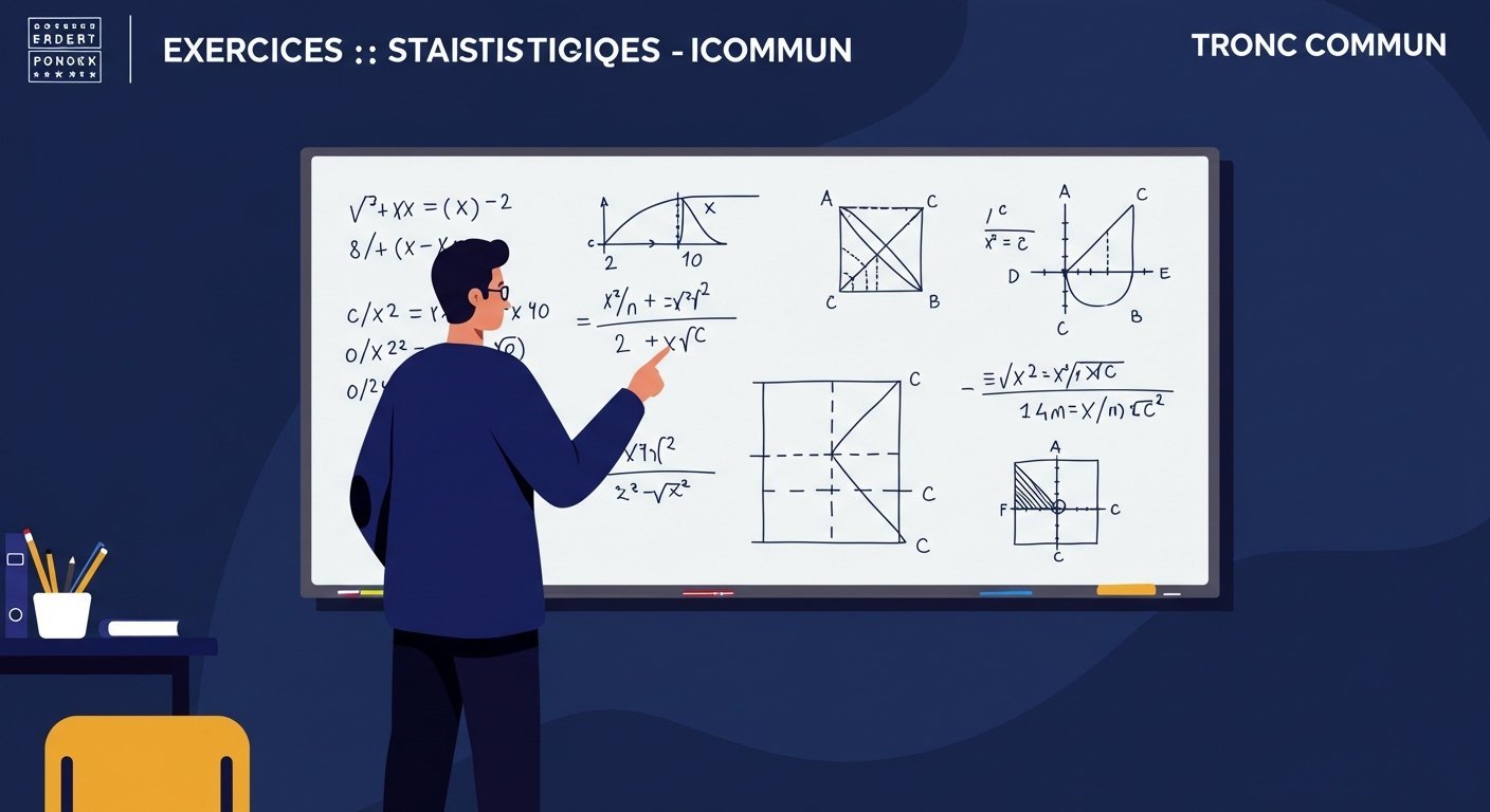 Exercices Statistiques - Tronc Commun Maths BIOF PDF