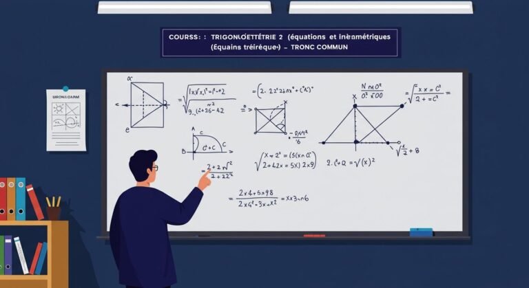 Cours Trigonométrie 2 (Équations et inéquations trigonométriques) - Tronc Commun Maths BIOF PDF