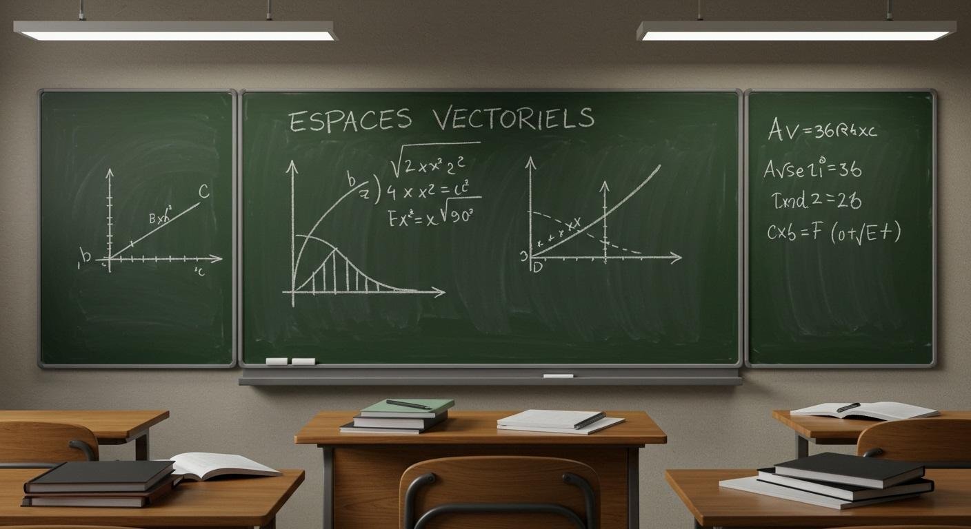 Cours Espaces vectoriels 2ème Bac SM BIOF