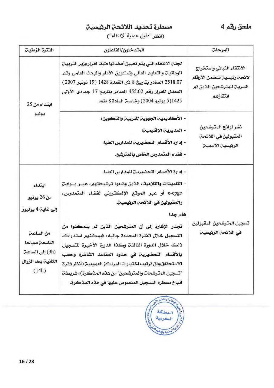 مذكرة التسجيل في الأقسام التحضيرية 2026 - الصفحة 11 مذكرة التسجيل في الأقسام التحضيرية 2026 - الصفحة 11