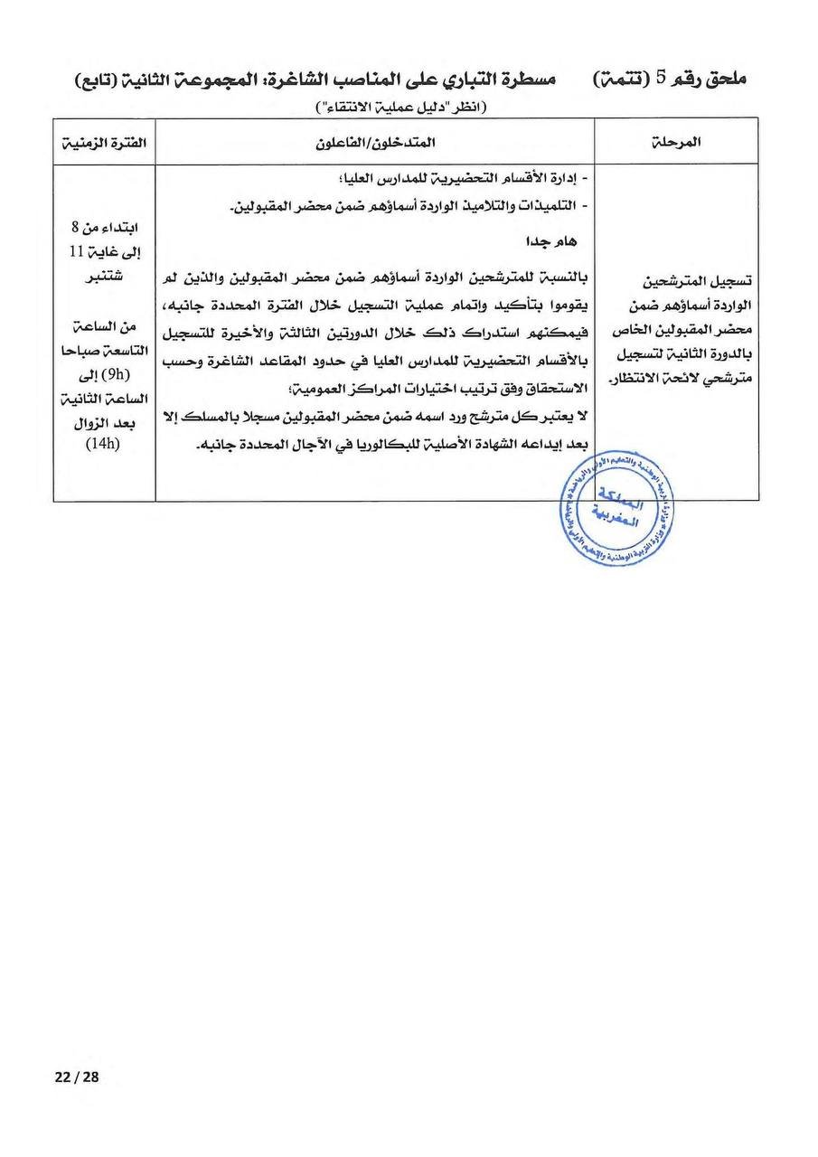مذكرة التسجيل في الأقسام التحضيرية 2026 - الصفحة 16 مذكرة التسجيل في الأقسام التحضيرية 2026 - الصفحة 16