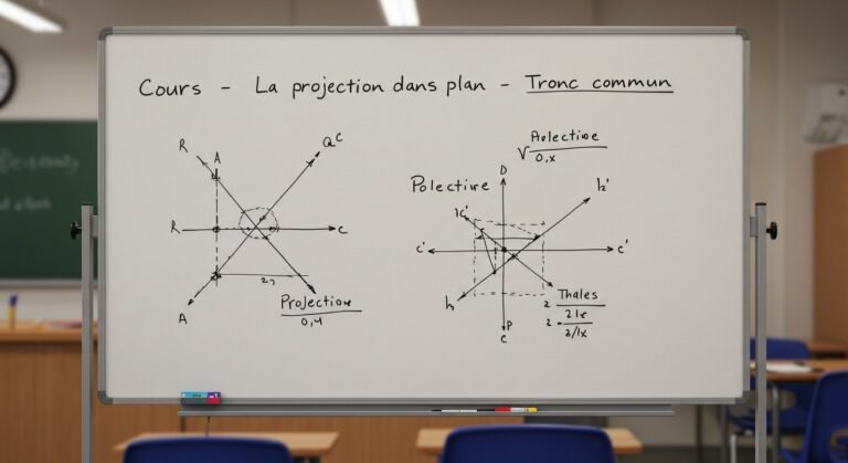 Cours : La projection dans le plan - Tronc Commun PDF