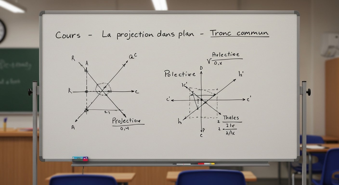 Cours : La projection dans le plan - Tronc Commun PDF