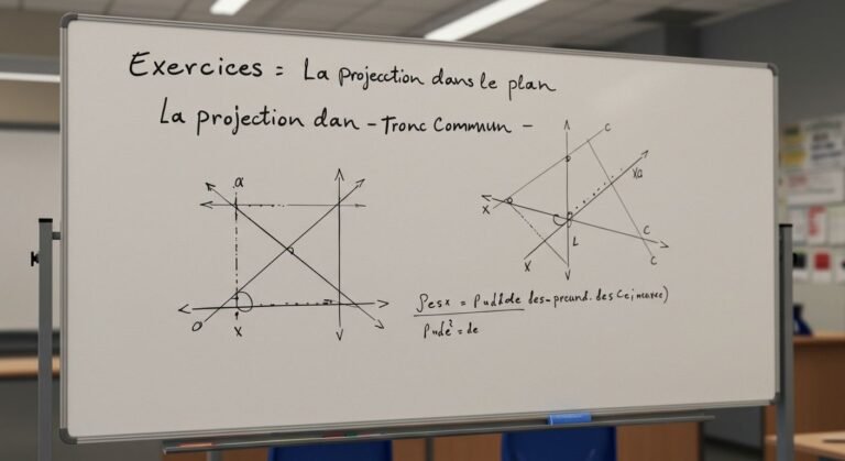 Exercices : La projection dans le plan - Tronc Commun PDF