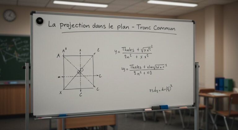 La projection dans le plan - Tronc Commun