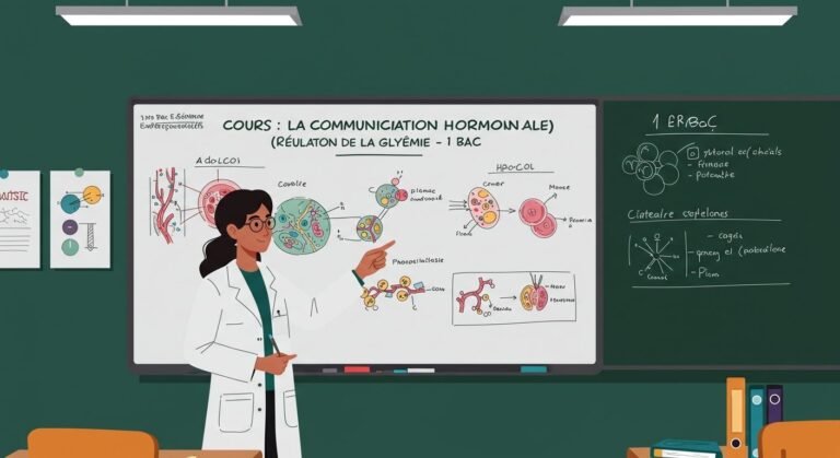 Cours La communication hormonale (Régulation de la glycémie) - 1er Bac SVT BIOF PDF