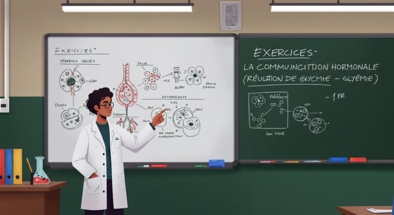 Exercices La communication hormonale (Régulation de la glycémie) - 1er Bac SVT BIOF PDF