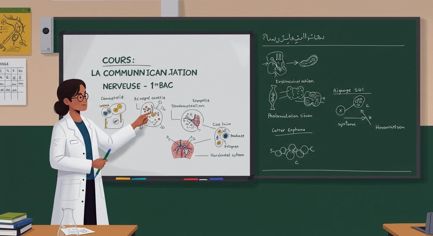 Cours La communication nerveuse - 1er Bac SVT BIOF PDF