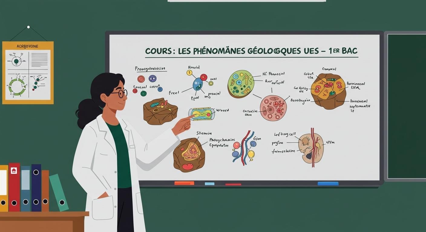 Cours Les phénomènes géologiques externes - 1er Bac SVT BIOF PDF