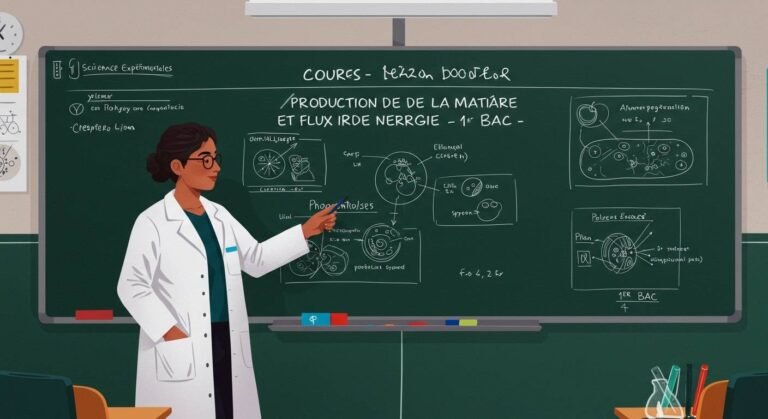Cours Production de la matière organique et flux d'énergie - 1er Bac SVT BIOF PDF
