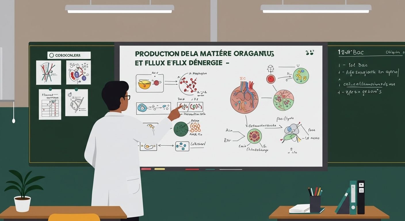Production de la matière organique et flux d'énergie - 1er Bac SVT BIOF