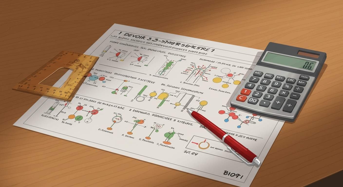 Devoir 3 Semestre 1 - 1er Bac SVT BIOF PDF
