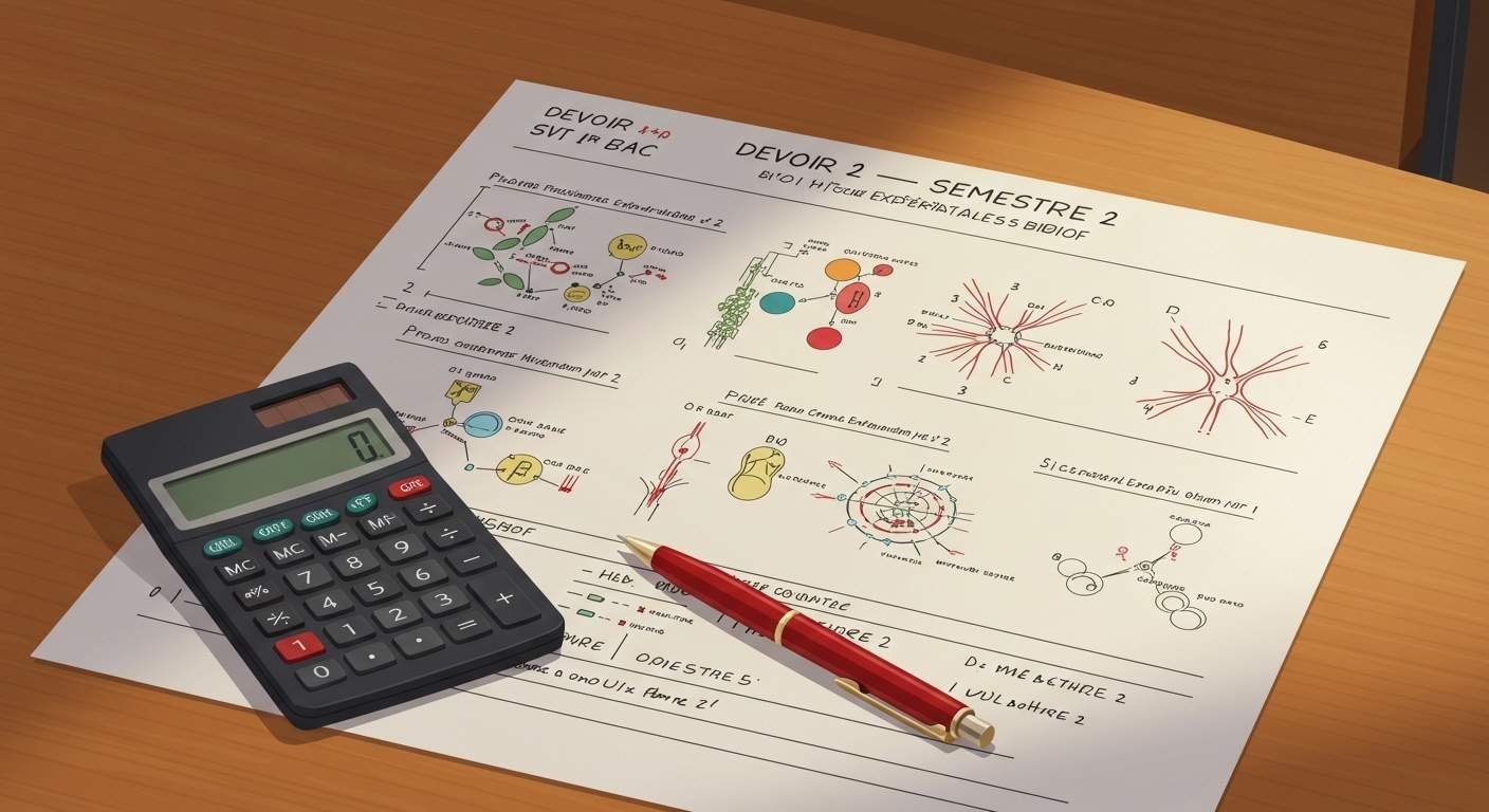 Devoir 2 Semestre 2 - 1er Bac SVT BIOF PDF