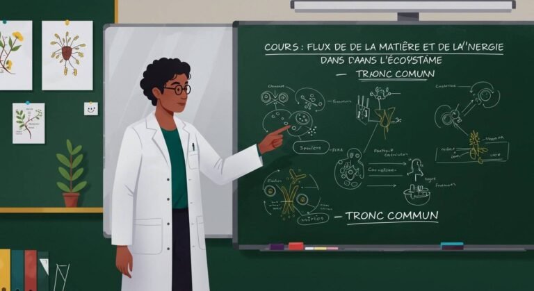 Cours Flux de la matière et de l’énergie dans l’écosystème - Tronc Commun SVT BIOF PDF
