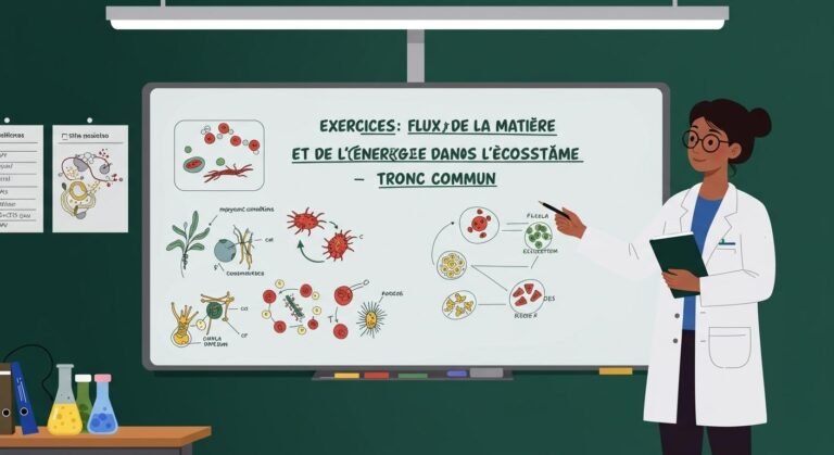 Exercices Flux de la matière et de l’énergie dans l’écosystème - Tronc Commun SVT BIOF PDF
