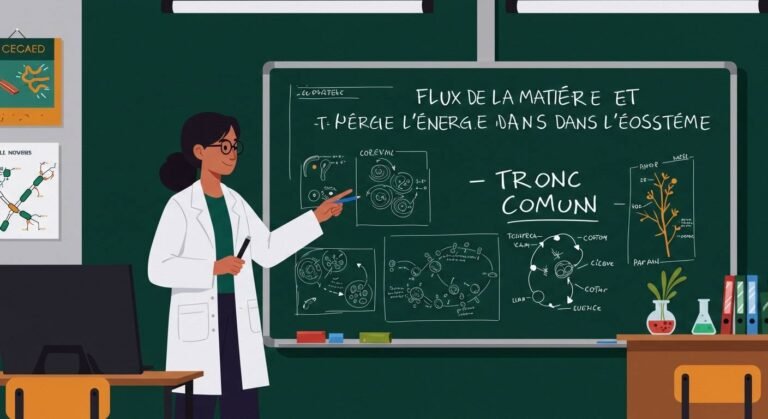 Flux de la matière et de l’énergie dans l’écosystème - Tronc Commun SVT BIOF