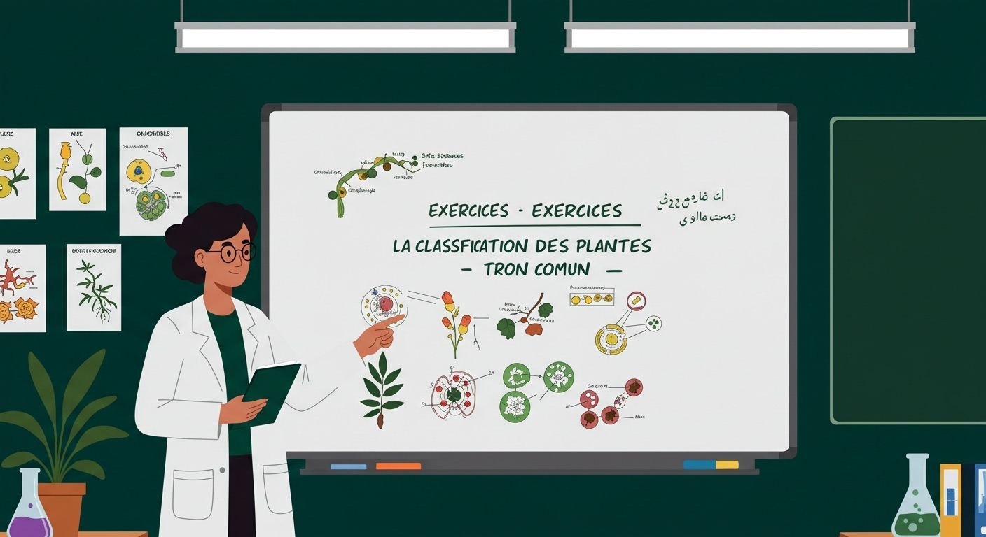 Exercices La classification des plantes - Tronc Commun SVT BIOF PDF