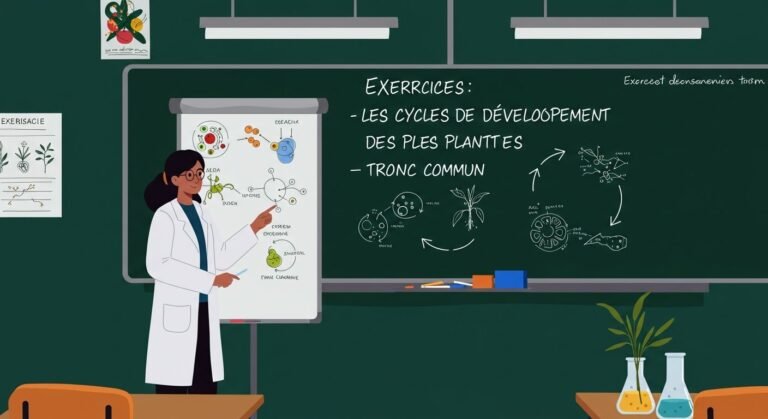 Exercices Les cycles de développement des plantes - Tronc Commun SVT BIOF PDF