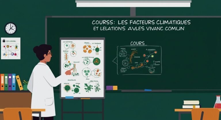Cours Les facteurs climatiques et leurs relations avec les êtres vivants - Tronc Commun SVT BIOF PDF