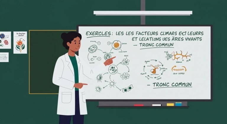 Exercices Les facteurs climatiques et leurs relations avec les êtres vivants - Tronc Commun SVT BIOF PDF