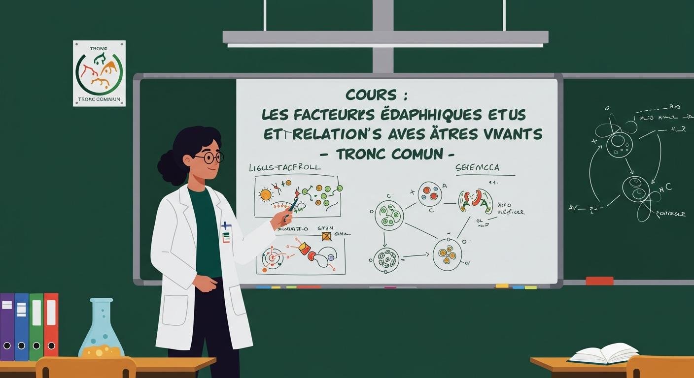 Cours Les facteurs édaphiques et leurs relations avec les êtres vivants - Tronc Commun SVT BIOF PDF