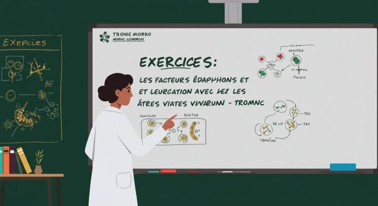 Exercices Les facteurs édaphiques et leurs relations avec les êtres vivants - Tronc Commun SVT BIOF PDF