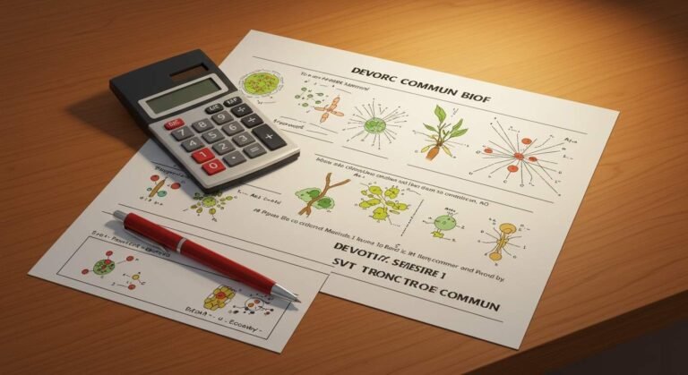 Devoir 1 Semestre 1 - Tronc Commun SVT PDF