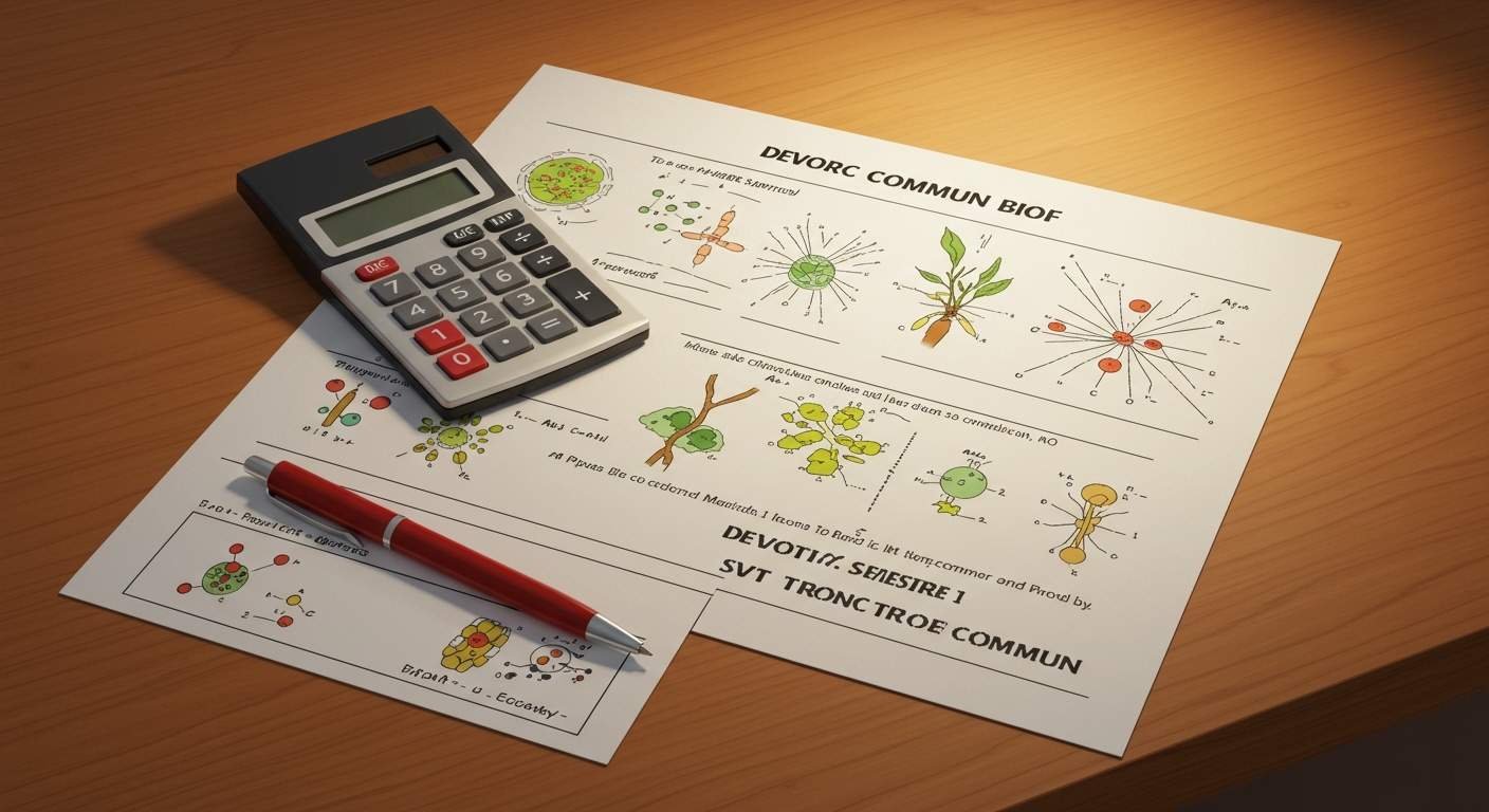 Devoir 1 Semestre 1 - Tronc Commun SVT PDF