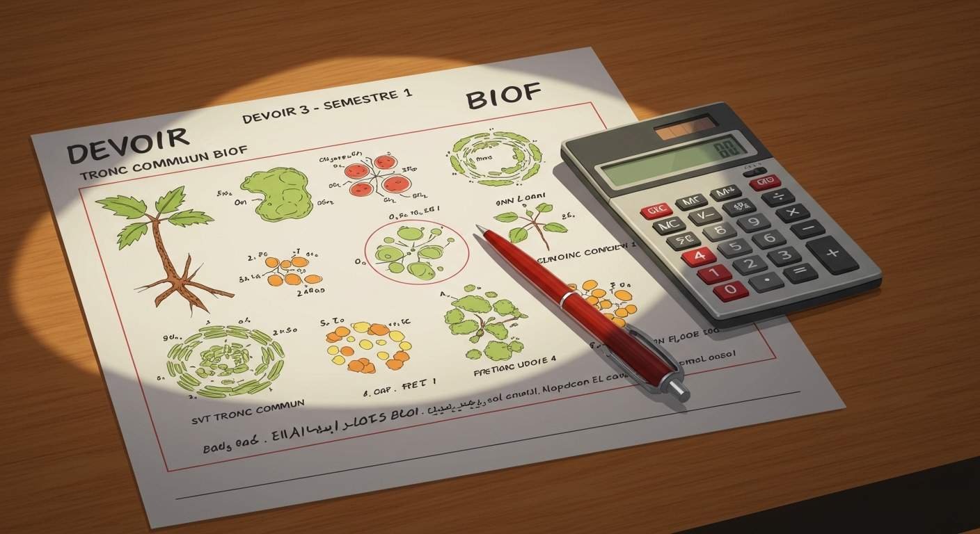 Devoir 3 Semestre 1 - Tronc Commun SVT PDF
